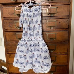 Eleanor rose bike halter romper 6-7
